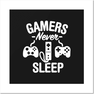 Gamers never sleep, we restart Posters and Art